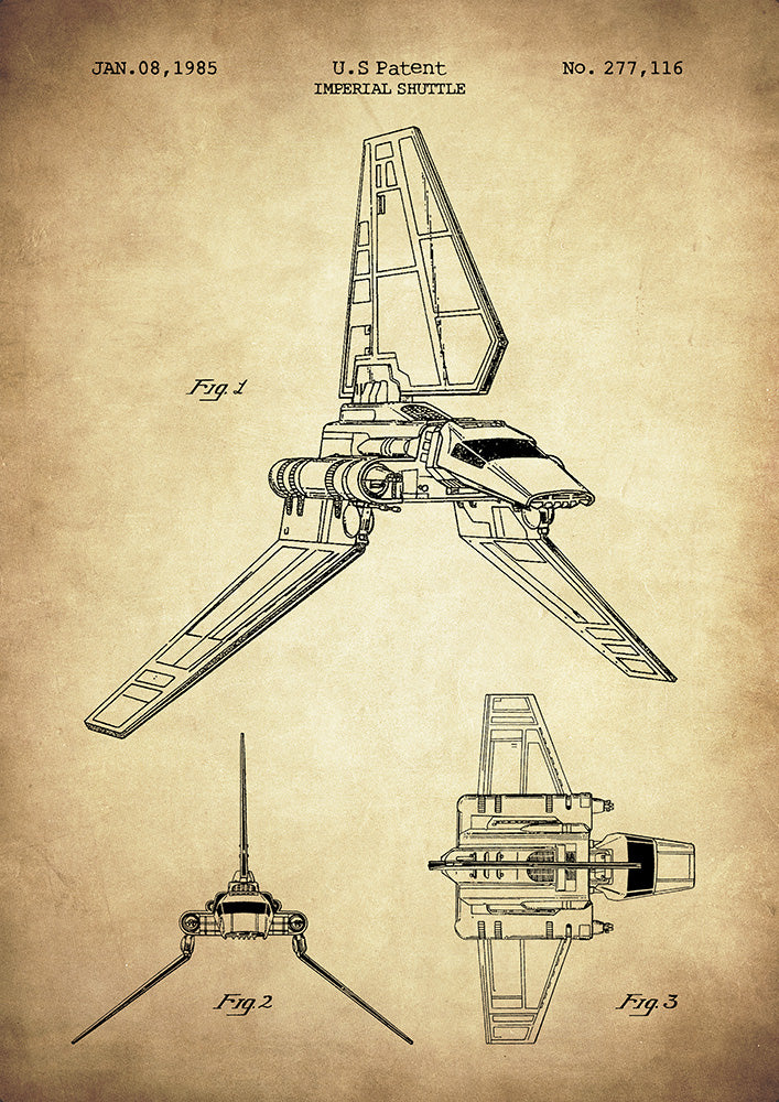 Imperial Shuttle - Art Print - Zapista