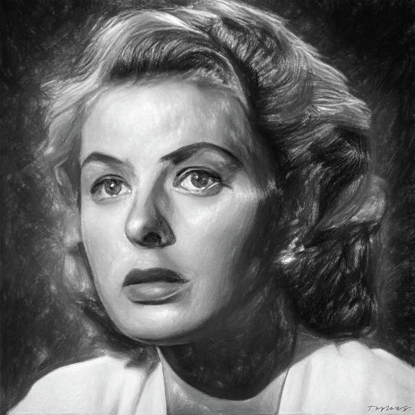 Ingrid Bergman as Ilsa Lund - Art Print