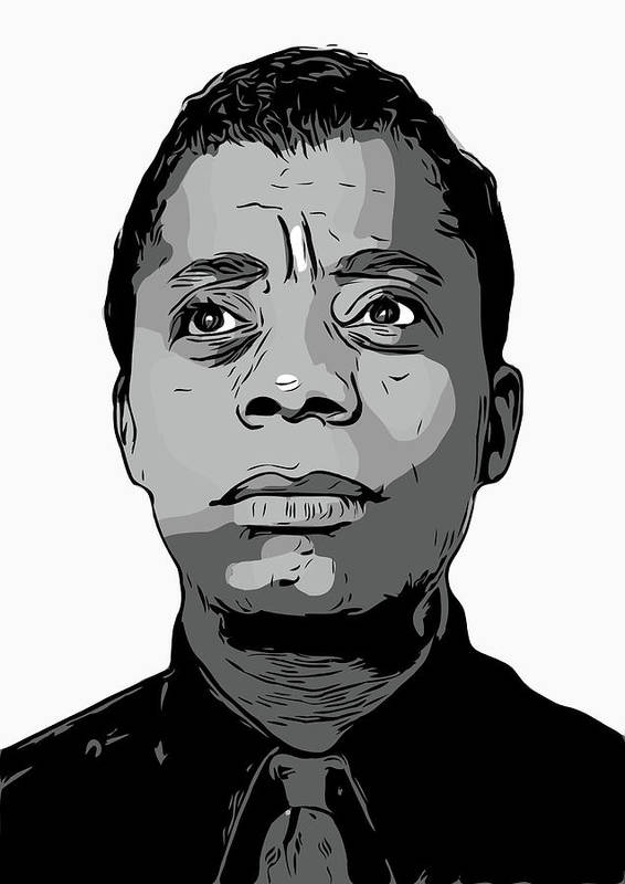 James Baldwin - Art Print