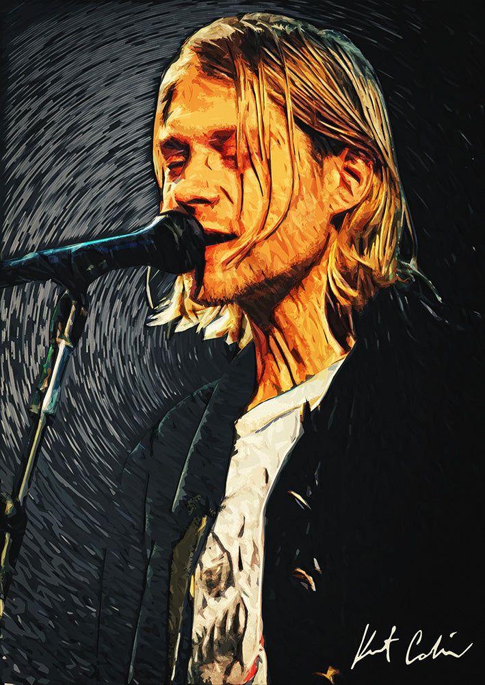 Kurt Cobain - Art Print - Zapista